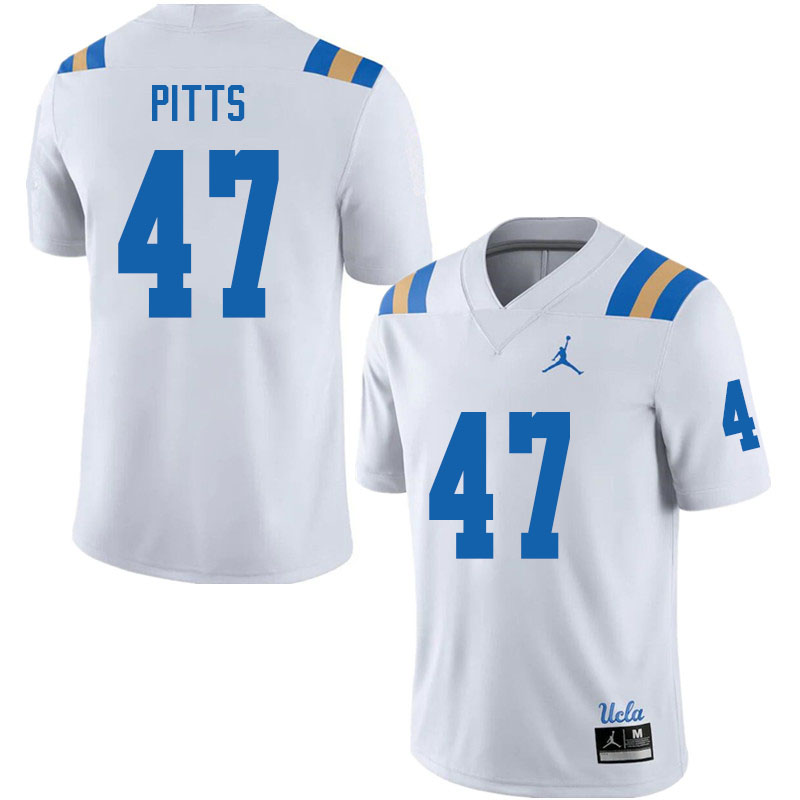 Jordan Brand Men #47 Shea Pitts UCLA Bruins College Football Jerseys Sale-White